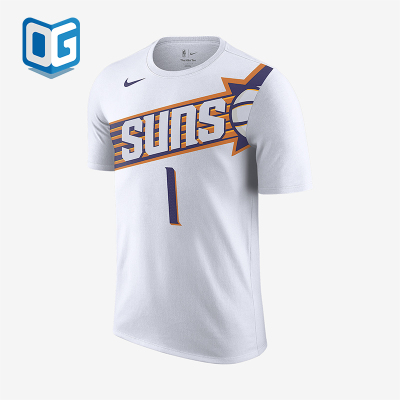 Nike/耐克正品Devin Booker男士休闲运动透气图案短袖FD9807-109