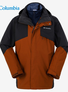 Columbia/哥伦比亚男户外防水抓绒内胆三合一冲锋衣WE1273|WE6347