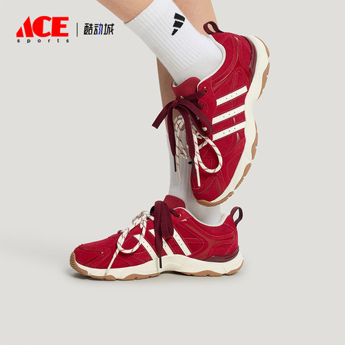 Adidas/阿迪达斯正品女士低帮系带防滑耐磨休闲运动鞋LA4339