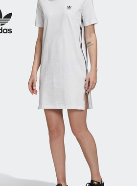 Adidas/阿迪达斯正品三叶草TEE DRESS 女子短袖连衣裙 GC6617