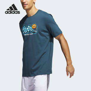 男子篮球运动休闲短袖 新款 T恤IM4632 阿迪达斯正品 Adidas