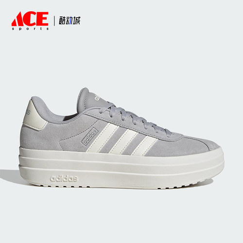 Adidas/阿迪达斯正品VL COURT BOLD女士经典厚底耐磨板鞋IF9784