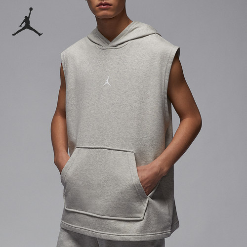 Nike/耐克官方正品JORDAN男士无袖套头连帽运动休闲T恤HF9939-050