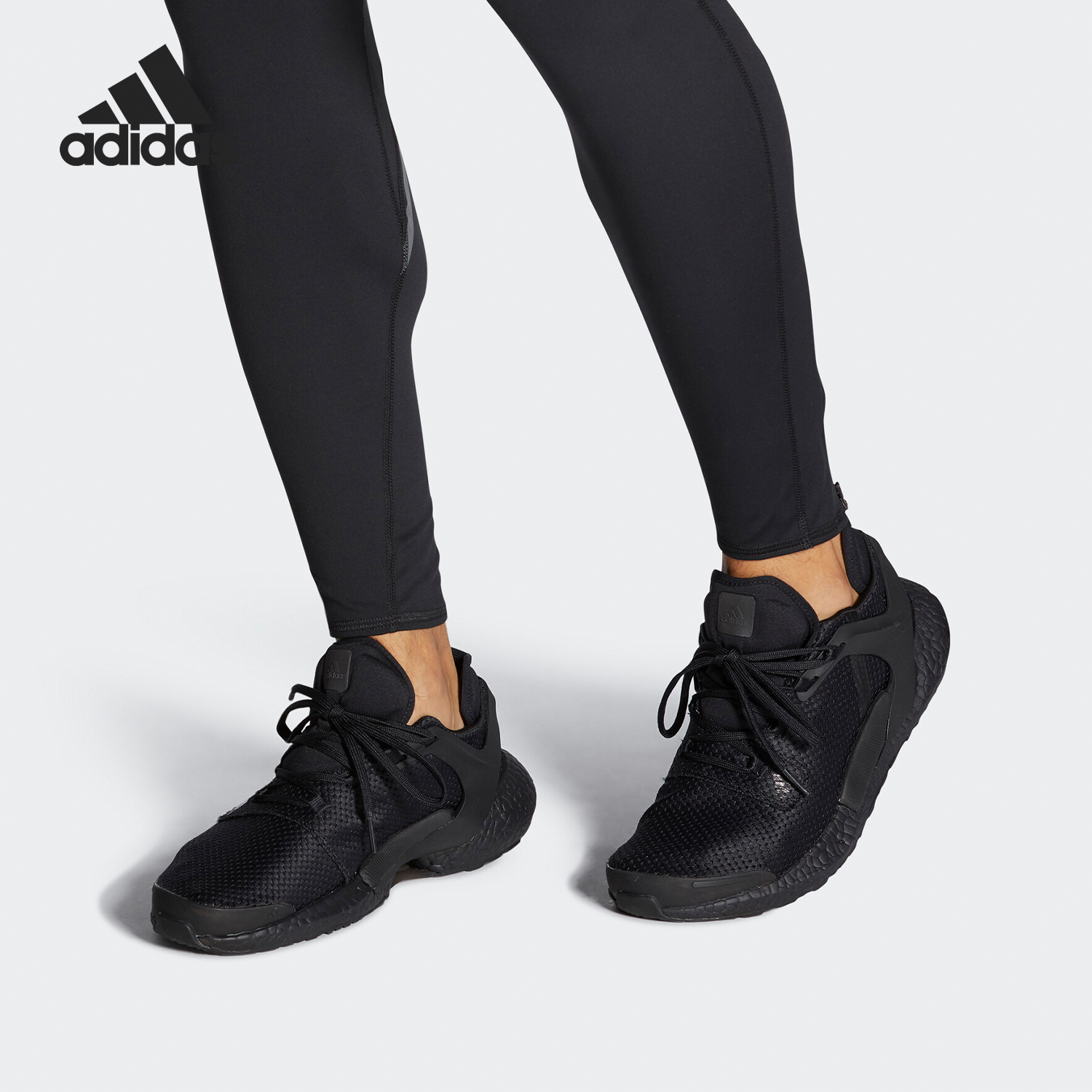 Adidas/阿迪达斯官方正品运动男士简约低帮网布透气跑步鞋FV6170