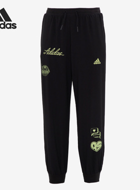 Adidas/阿迪达斯正品当季新款小童时尚印花运动长裤IA1577