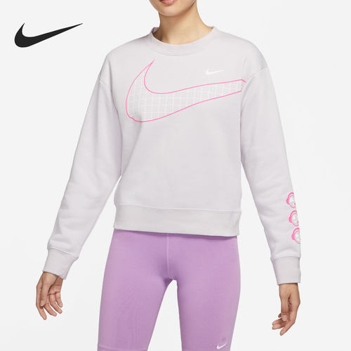 Nike/耐克官方正品运动休闲长袖圆领女卫衣针织套头衫DO6955-561