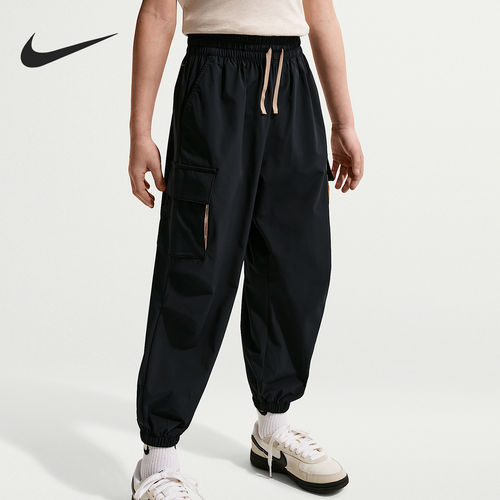 Nike/耐克正品Bold Play小童梭织系带工装透气长裤IW1754-010