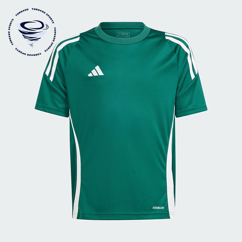 Adidas/阿迪达斯正品TIRO24 JSYY大童透气圆领足球运动短袖IS1028