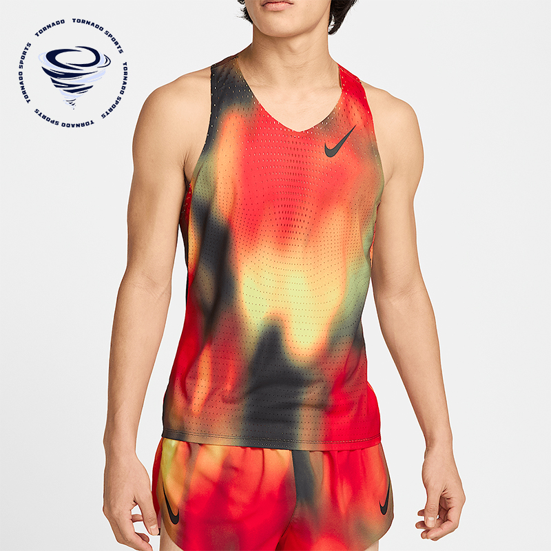Nike/耐克正品夏季新款男士时尚跑步透气运动背心HJ3381-736
