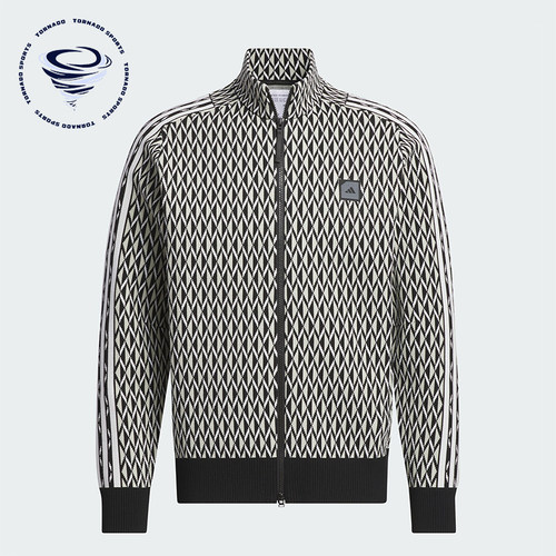 阿迪达斯男士立领拉链时尚外套