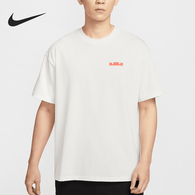 Nike/耐克官方正品LeBron男士宽松落肩休闲图案短袖HJ3413-133
