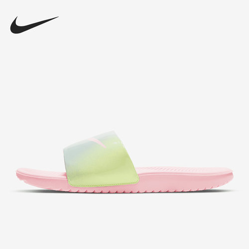 Nike/耐克正品 KAWASLIDESE2GS女子大童休闲拖鞋CW1656-600