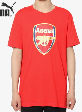 PUMA/彪马正品 当季新款男子休闲舒适足球运动圆领短袖T恤 749297