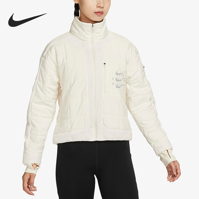 Nike/耐克正品秋冬女士保暖拉链立领运动经典休闲夹克FB7822-110