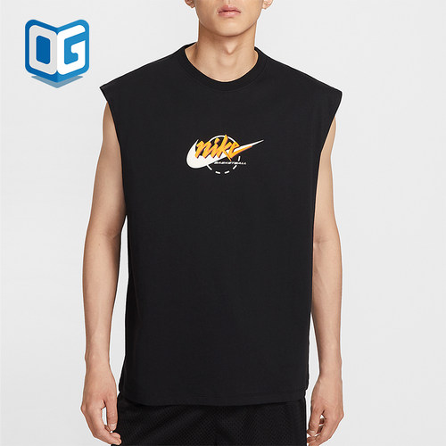 Nike/耐克正品夏季男士透气宽松针织篮球运动无袖背心IB4329-010