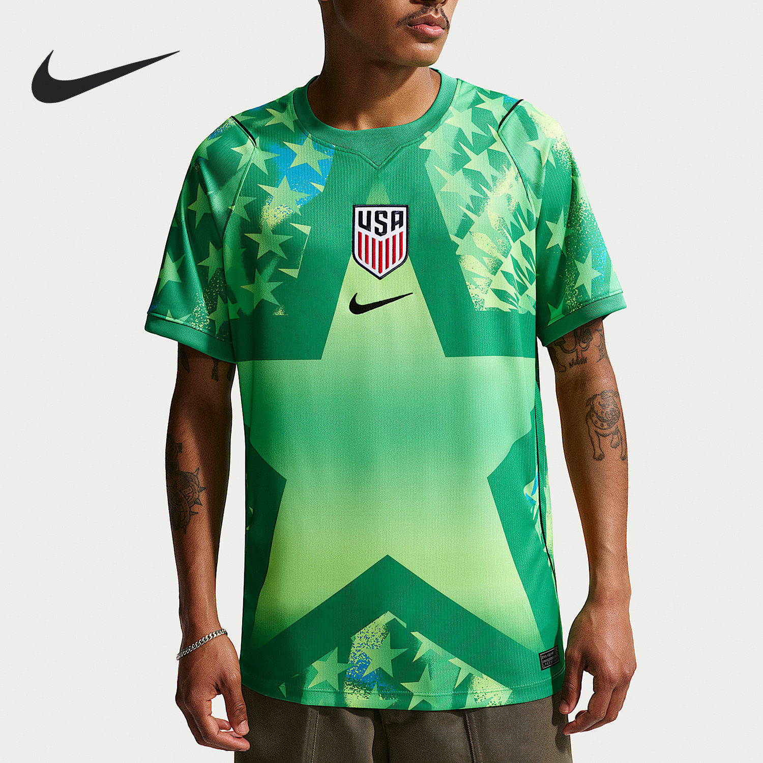 Nike/耐克官方正品2026春季男士印花宽松足球服T恤IB5343-324