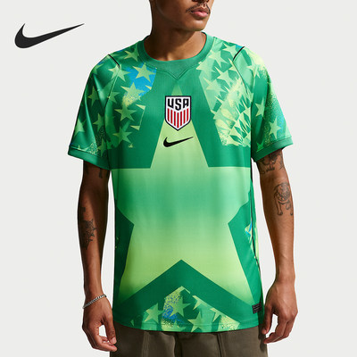 Nike/耐克官方正品2026春季男士印花宽松足球服T恤IB5343-324
