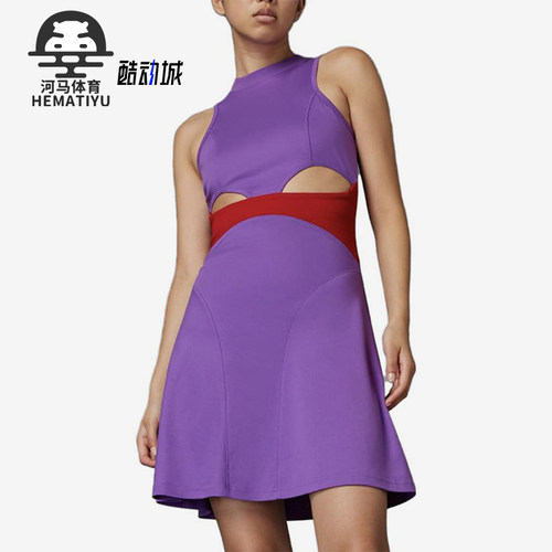 Adidas/阿迪达斯正品RUI ZHOU女士透气休闲经典镂空连衣裙IU0169