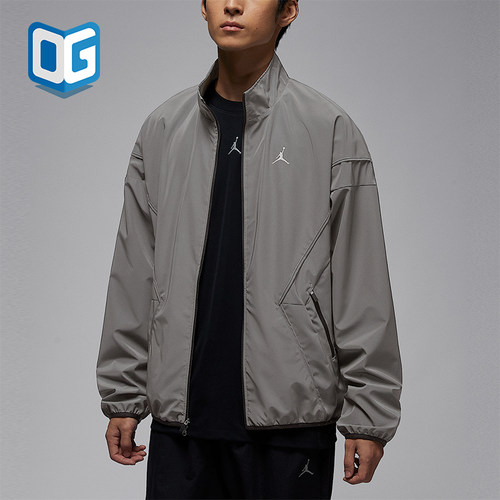 Nike/耐克正品JORDAN男士休闲立领印花梭织运动外套IF1878-095