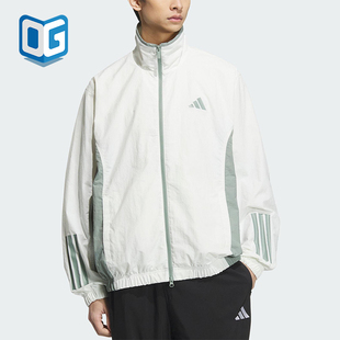 Adidas/阿迪达斯正品春季新款男士经典梭织立领夹克外套KC3922