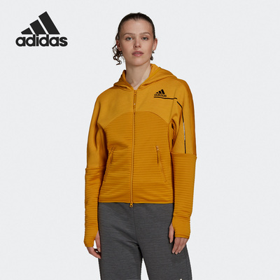 Adidas/阿迪达斯正品女子舒适连帽休闲运动夹克外套 FT6774