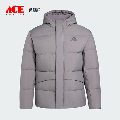 Adidas/阿迪达斯正品LINEAR男士运动连帽保暖休闲羽绒服KR0936