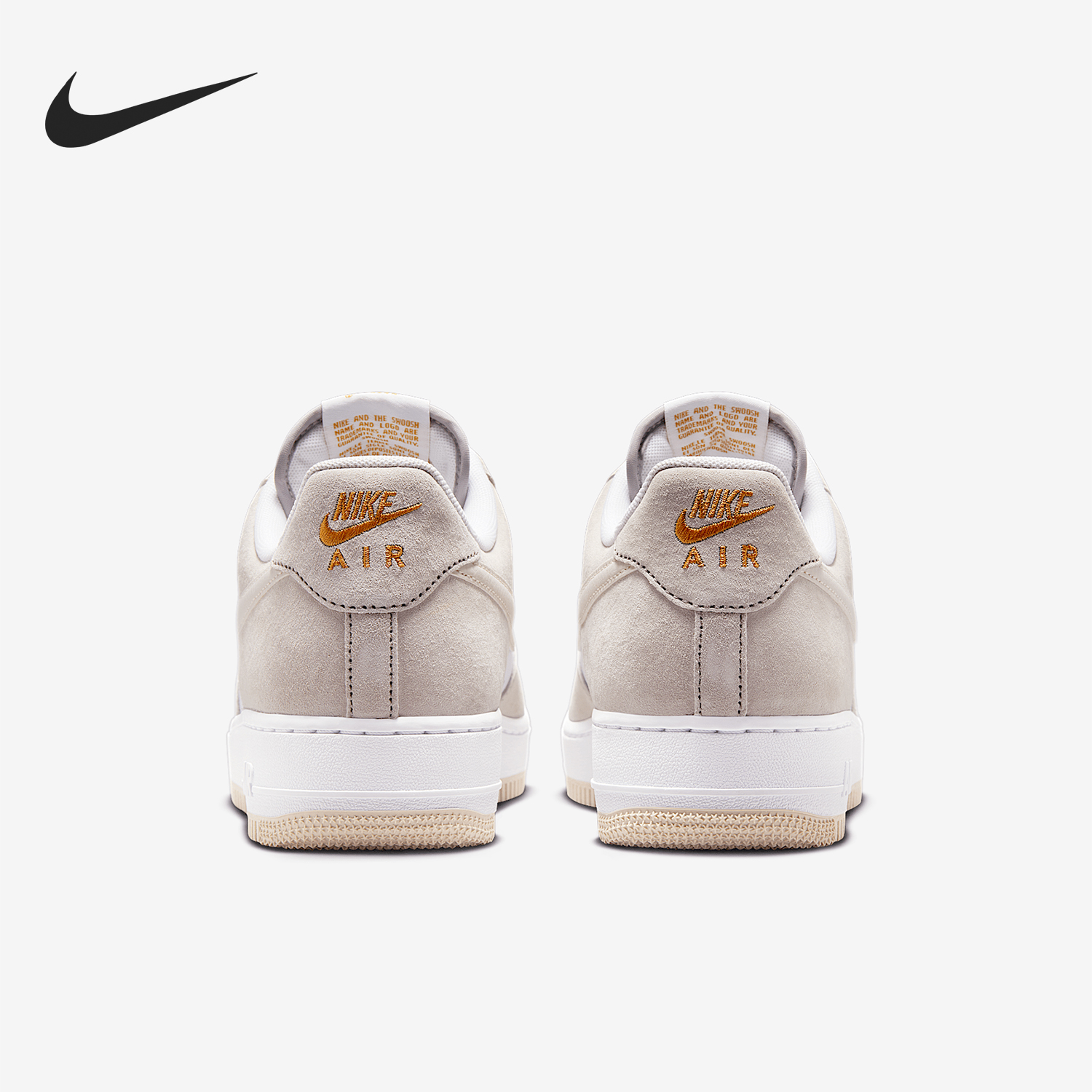 Nike/耐克官方正品AIR FORCE 1男士拼接翻毛皮低帮板鞋IB3080-001