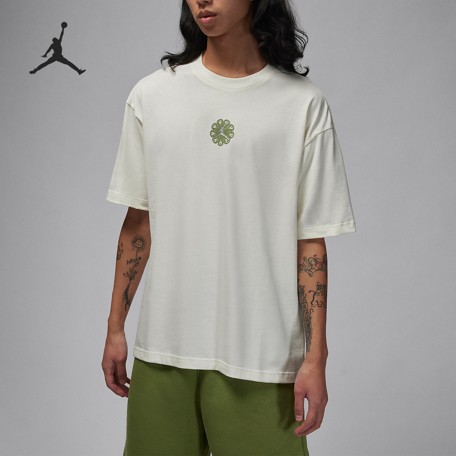 Nike/耐克正品JORDAN CNY男士针织篮球运动短袖 FZ6446-133