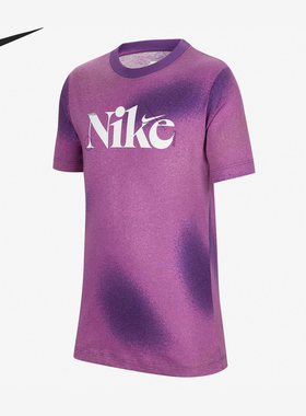 Nike/耐克正品新款大童圆领运动休闲透气短袖T恤FD3932-599