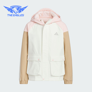 JACKET儿童连帽保暖休闲外套KS0651 WOVEN Adidas 阿迪达斯正品