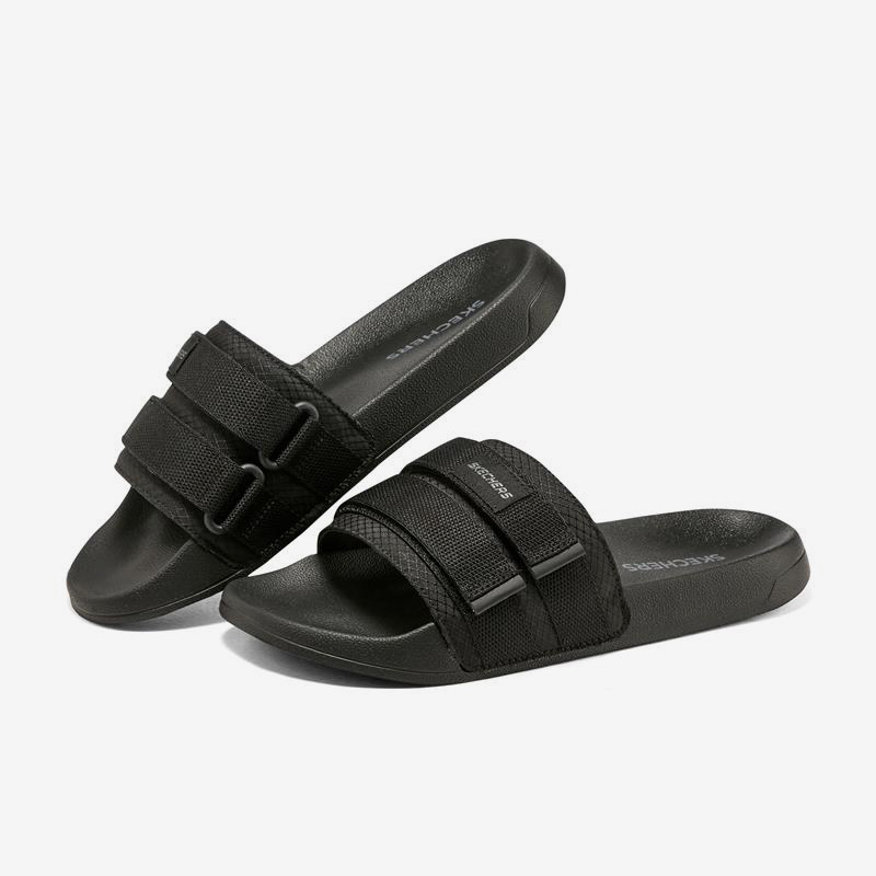 Skechers/斯凯奇正品新款男子运动简约透气沙滩户外休闲拖鞋