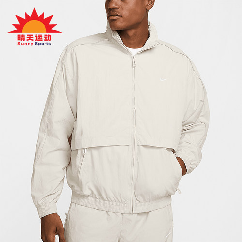 Nike/耐克正品2025新款男士梭织立领拉链经典夹克外套FB8622-072