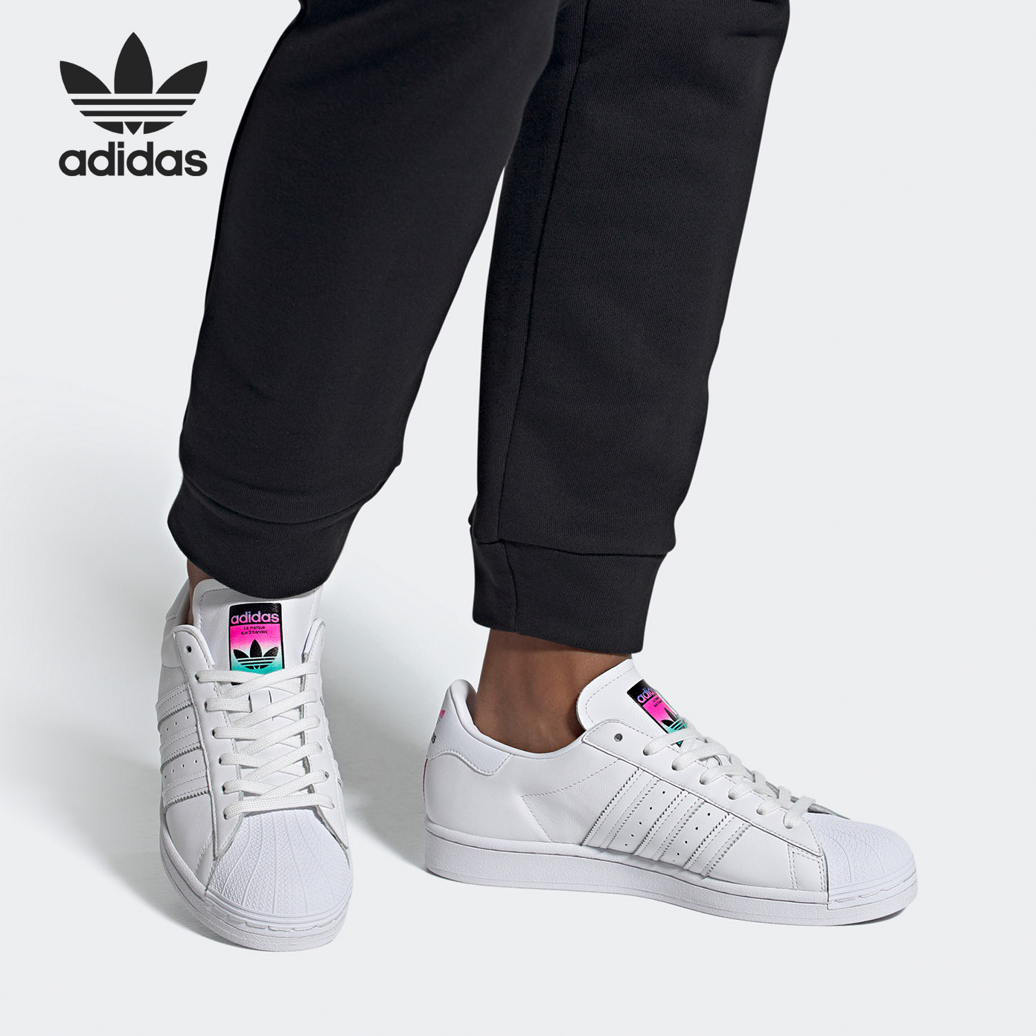 Adidas/阿迪达斯正品三叶草SUPERSTAR 男女同款休闲板鞋 FX3511