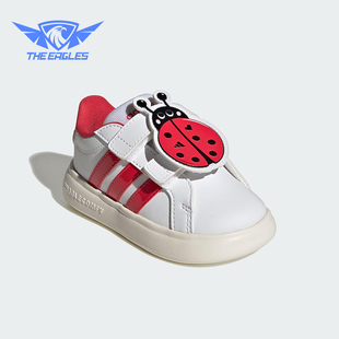 婴童日常低帮魔术贴休闲运动鞋 Adidas 款 春季 KJ8652 阿迪达斯正品