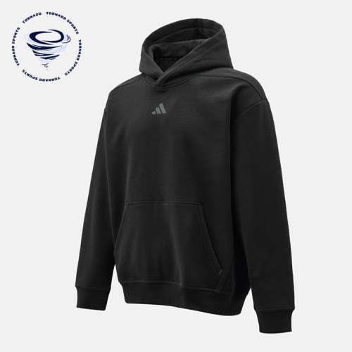 Adidas/阿迪达斯正品S新款男女黑色柔软经典休闲连帽卫衣JZ6248