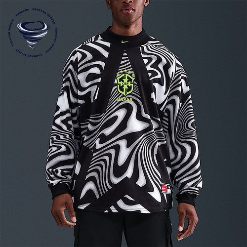 Nike/耐克正品2025男士运动圆领套头耐穿时尚足球上衣IO0795-010