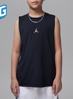 Nike/耐克正品JORDAN大童无袖针织运动透气经典球衣II3100-010