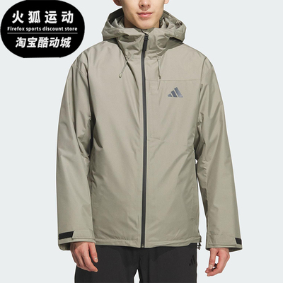 Adidas/阿迪达斯正品2025男士连帽保暖三合一羽绒内胆外套KQ5502