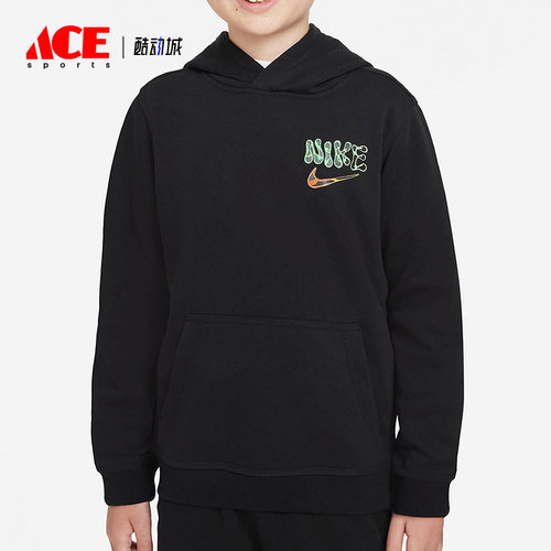 Nike/耐克官方正品休闲大童时尚潮流运动连帽套头衫 DM4092-010