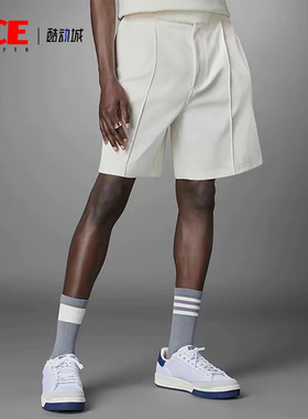 Adidas/阿迪达斯正品三叶草男士休闲时尚条纹运动短裤HM6459
