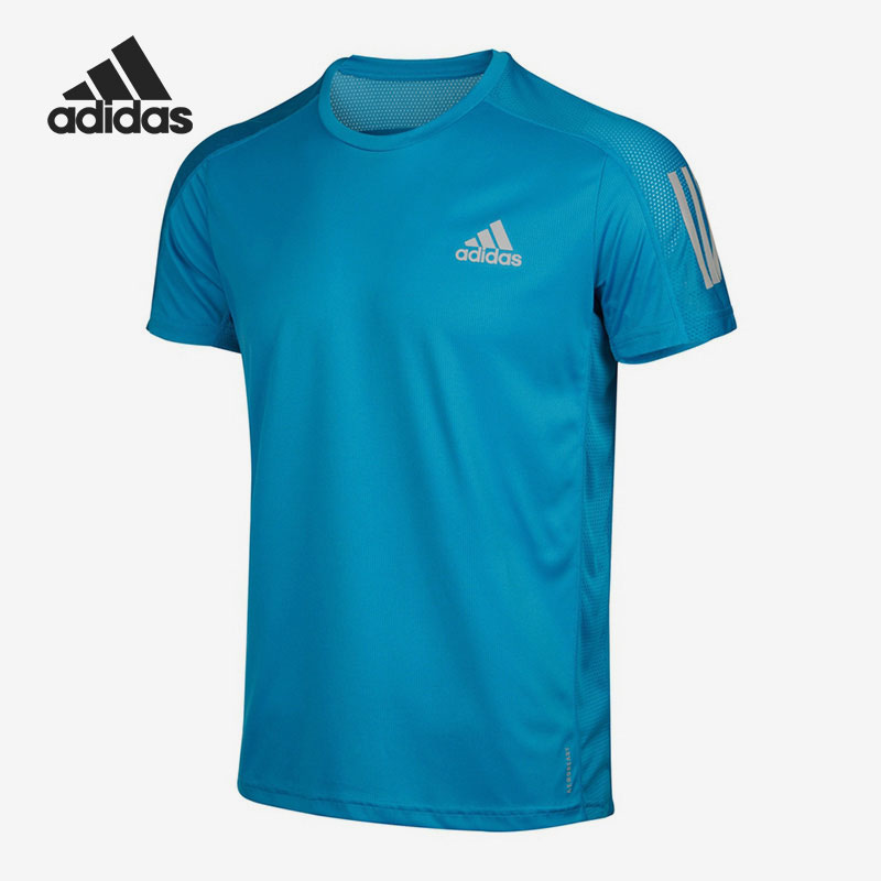 Adidas/阿迪达斯正品男子夏季反光跑步运动短袖T恤 H34492