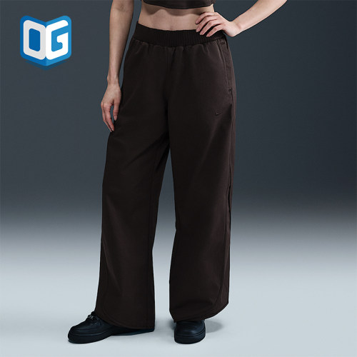 Nike/耐克正品2025秋季款女士日常运动中腰宽松长裤HM9055-220
