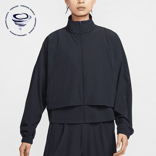 Nike/耐克正品2025女士宽松拉链运动立领经典透气外套HJ0964-010
