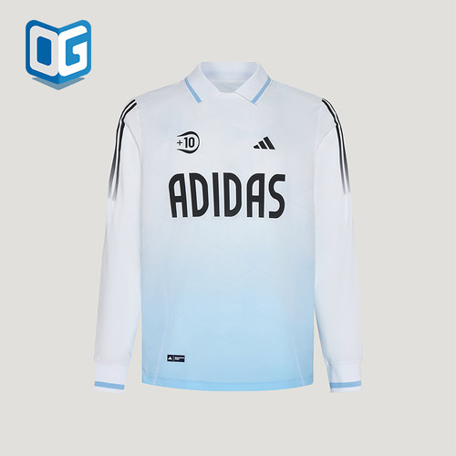 Adidas/阿迪达斯正品儿童凉感宽松印花运动休闲长袖T恤KY1475