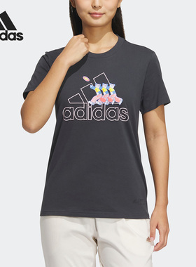 Adidas/阿迪达斯正品夏季新款女子时尚卡通短袖上衣IP3937