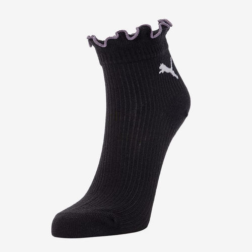 Puma/彪马正品新款女子休闲时尚花边运动袜一双装935809-01