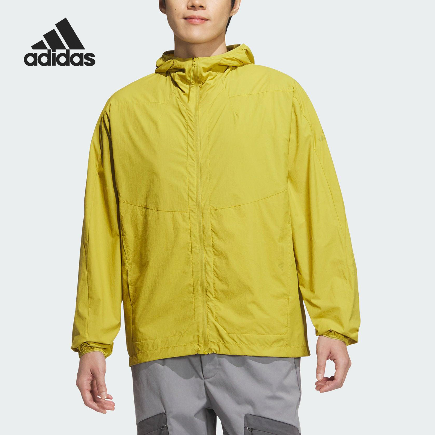 Adidas/阿迪达斯官方正品新款男士运动休闲连帽夹克外套JZ8402