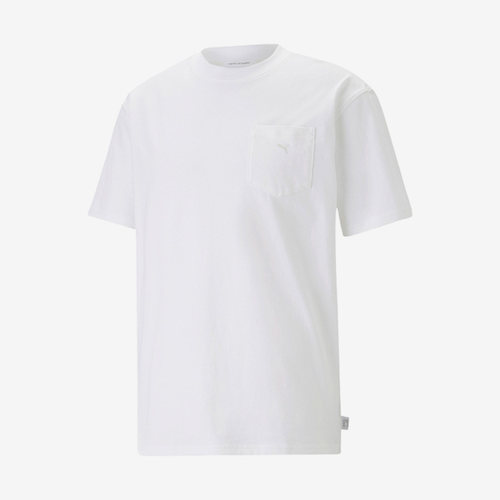 Puma/彪马正品新款男女简约复古学院宽松短袖T恤620379-02