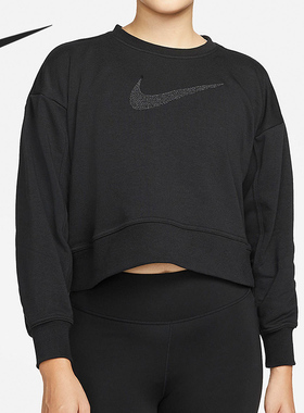 Nike/耐克正品当季新款女子运动圆领宽松卫衣DJ0775-010