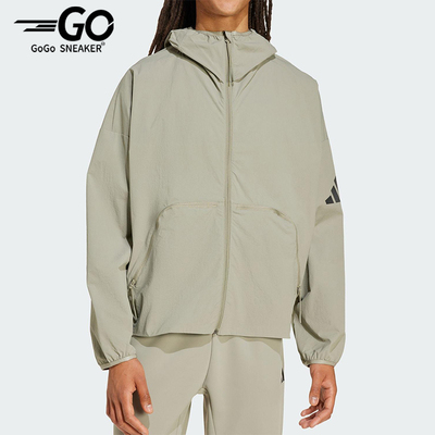 Adidas/阿迪达斯正品MYSHELTER男士运动宽松连帽休闲外套JW3631